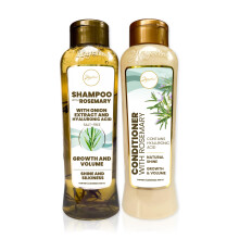 ANYELUZ Rosemary Shampoo and Conditioner Set  with Hyaluronic Acid and Rosemary  Enhances Shine  Natural Extracts  Recommended for All Hair Types