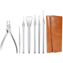 Ingroeiende Teennagel Verwijderkit, Pedicure Gereedschap Set RVS Ingroeiende Teennagel Tool (7-delig)