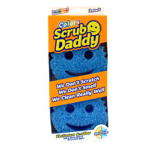 Scrub Daddy Colors Sponge Scrubber Esponjas de prato multipack para lavar a textura, mudando a textura, produtos de limpeza sem arranhes para co