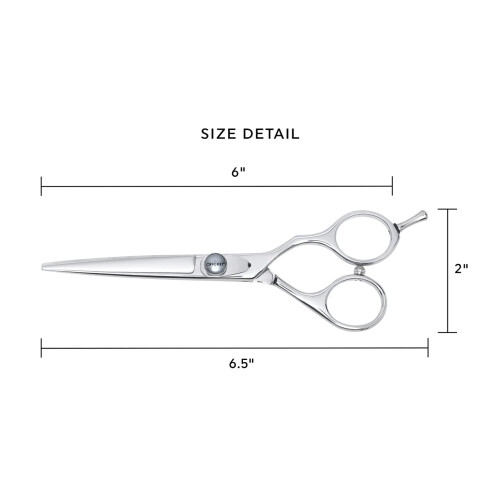 Cricket S2 Elite Series Shears 600 Tesoura de corte de cabelo profissional - Tesoura de cabelo de barbeiro e estilista de 6 polegadas com lminas 2