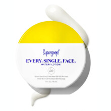 Supergoop! Ogni. Separare. Viso. Lozione acquosa - 1,7 FL OZ - Spettro largo SPF 50 Pa ++++ Lozione per la protezione solare - Acqua e resistente al