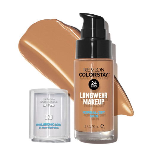 Revlon Revlon ColorStay Make-up mit SoftFlex, Normal/Trockene Haut, True Beige 320, 30 ml (Packung mit 2)
