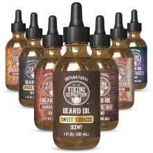 Viking Revolution Sweet Tobacco Bartl fr Mnner  Natrliches Herren-Bartl mit Arganl und Jojobal  Bartweichmacher strkt und spendet Feuchtigk