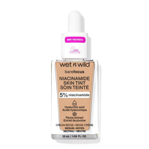 Wet n Wild Barefocus, Niacinamid Hauttönung, 1116319 Cremebeige 2