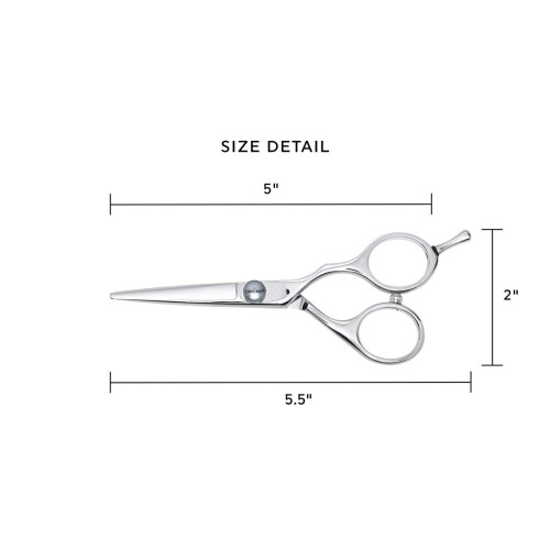 Cricket S2 Elite Series Shears 500 Tesoura de corte de cabelo profissional - Tesoura de cabelo de barbeiro e estilista de 5 polegadas com lminas 1