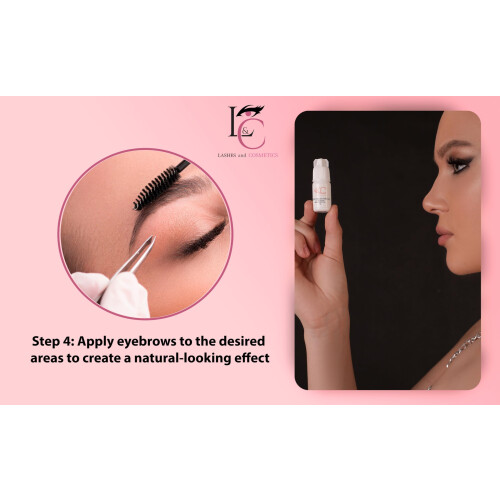 Kit d'Extensions de Sourcils KC Republic avec 4 Plateaux de Sourcils en Minks, Longueurs Mixtes 5-8 Mm 2