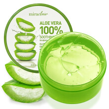 MIRACLAIR Aloe Vera Gel zur Linderung von Gesichtshaut, Haaren und Sonnenbrand. 100 % reines Aloe-Gel fr alle Hauttypen. Hergestellt in Korea. 300 m