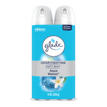 Glade Air Ambreskener Room Spray Aqua Waves olor a olor que lucha para ofrecer una frescura duradera 8 oz 2 recuento
