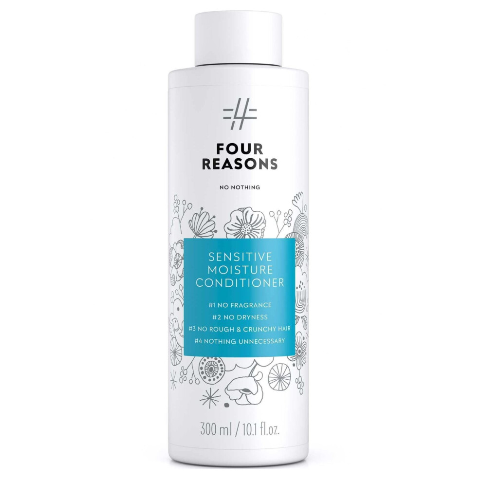 No Nothing Sensitive Moisture Hair Conditioner - Fragrance Free Conditioner - Hypoallergenic Phthalate Free Paraben Free Vegan & Unscented Con