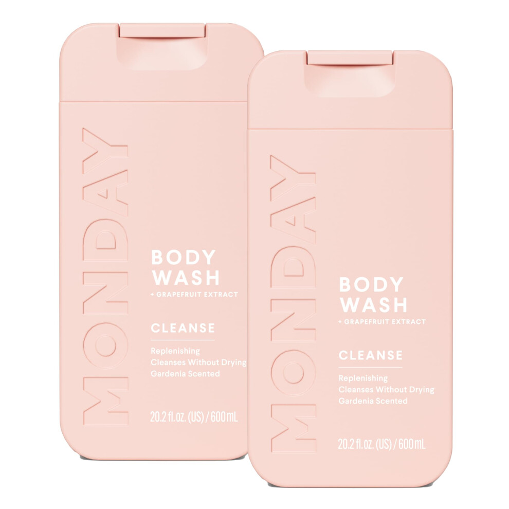 Monday Haircare Cleanse Body Wash With Grapefruit Extract Hyaluronic Acid Shea Butter Coconut Oil For Normal To Oily/Combination Skin 600 Ml (