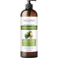 Velona Avocadol 16 Fl Oz | 100 % reines und natrliches Trgerl | Raffiniert kaltgepresst | Haar-, Krper- und Hautpflege | Nutzen Sie es noch heut