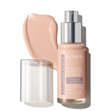 Revlon Illuminance Skin-Caring Liquid Foundation Hyalurons   ure Feuchtigkeitsspendende und pflegende Formel mit mittlerer Deckkraft 109 Light Ivor