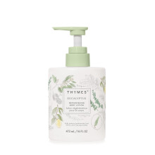 Thymes Large Replenishing Body Lotion feuchtigkeitsspendende Krperlotion fr trockene Haut duftet nach Eukalyptusl, Zitrone, Petitgrain, Bergam