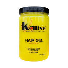 Gel modelador de cabelo masculino KALIVE 32 onas, fixao forte e brilho leve o dia todo, produto para cabelo masculino, aroma fresco, sem desca