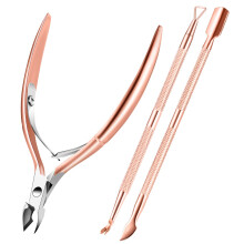 Cuticle Trimmer Cuticle Remover with Cuticle Pusher XUNXMAS Professional Stainless Steel Durable Pedicure Manicure Tools Cutter Nipper Scissor C