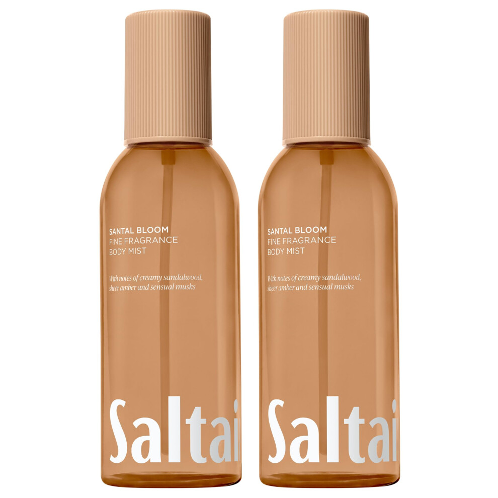 Saltair Body Mist 2 Pack - Fine Fragrance Mistes de pulv   risation corporelle l   g   res avec parfum Santal Bloom. Mis de parfum durable. Bouteilles