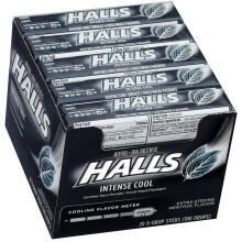 HALLS Relief Max Strength Extra Strong Menthol Throat Drops 20 Packs of 9 Drops (180 Total)