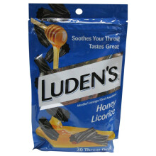 Luden's Soothing Throat Drops Honungslakrits 30 ct (frpackning med 1)