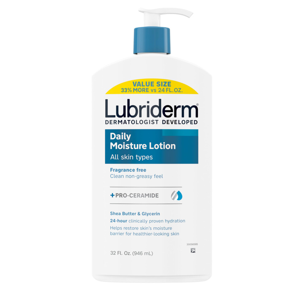 Lubriderm Value-Size Daily Moisture Lotion + Pro-Ceramid Z Maslem Shea I Gliceryna Nawilza Sucha Skre Nawilzajacy Balsam Do Twarzy I Rak I Ciala-image