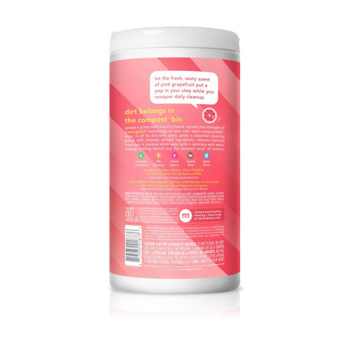 Method Method All-Purpose Cleaning Wipes, Pink Grapefruit, Multi-Surface, Compostable, 70 Count (Pack of 1) 1