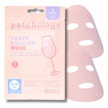 Patchology gekhlten Ros servieren? Gesichtsmaske fr das Gesicht feuchtigkeitsspendende Hautpflegebehandlung, beruhigende Gesichtsmaske mit Hyalur