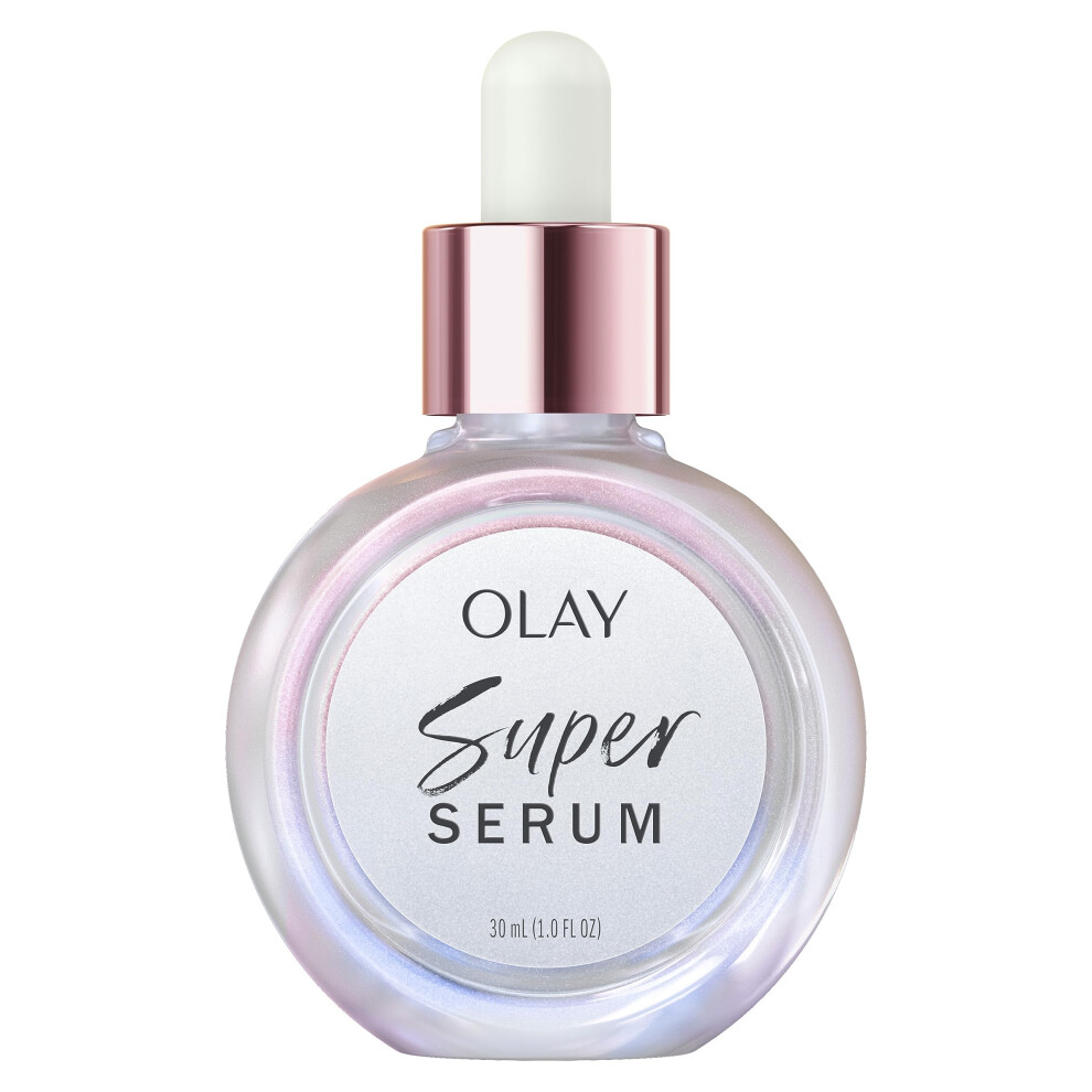 Olay Super Serum 1.0 oz with Niacinamide  Vitamin C  Collagen Peptide  AHA  and Vitamin E