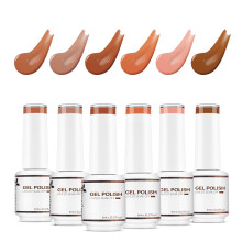 Smalto per chiodo vegano a gel vegano senza crudelt a hema niceco da 6 pezzi da 8 ml di colore caduta inzuppa