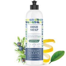Therapie Schone Plantaardige Vaatwaszeep - Jeneverbes & Citroen Zeste 16 oz - Niet Giftig, Natuurlijke Geur