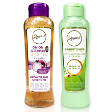 ANYELUZ Onion Shampoo and Aloe Conditioner Set  Strength and Hydration for your Hair  With Onion Extract  Biotin and Argan Oil  Cleanses Deeply a