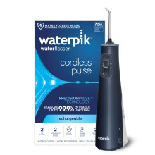 Waterpik Cordless Pulse Wasserflosser für Zähne, Zahnfleisch, Zahnspangen und Reisen, 2 Floss-Spitzen, wasserdicht, ADA akzeptiert