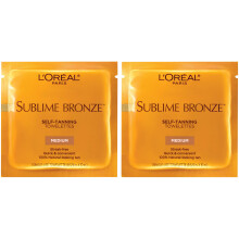 LOral Paris Sublime Bronze Chusteczki samoopalajace Naturalnie wygladajaca opalenizna bez smug, 6 szt. (2 sztuki w zestawie)
