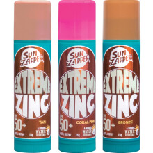 Sun Zapper Extreme Zinc Sunscreen Stick Beauty Pack - SPF 50+ Sunblock in bruinbrons en roze - Gemaakt in Australi