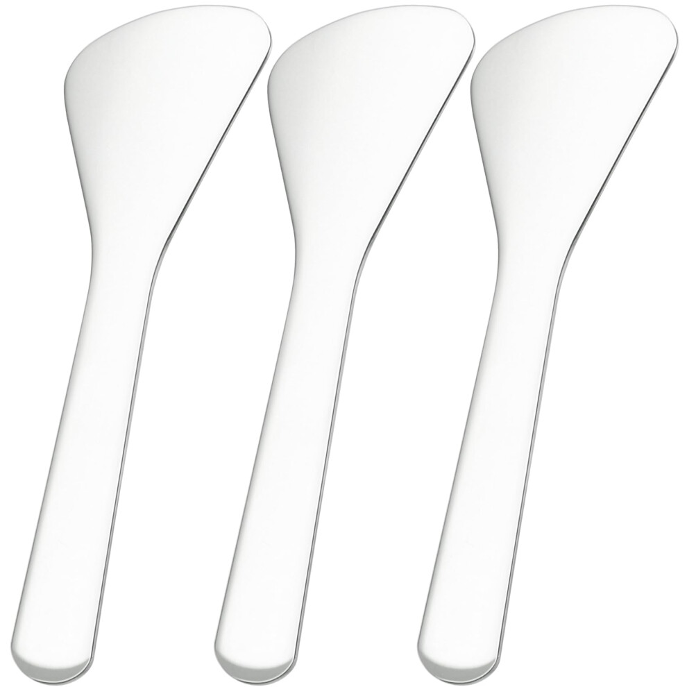 Pndeyo Cream 3Pcs Mini Metal Makeup Spatula Reusable Cosmetic Spatulas Spoon Skincare Scoop Applicator Facial Massage Beauty Tools For Mixing A