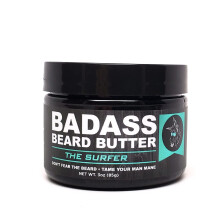 Badass Beard Care Bartbutter fr Mnner  Surferduft 3 oz  Hergestellt aus natrlichen Inhaltsstoffen fr gesunden, weichen und juckreizfreien Bart
