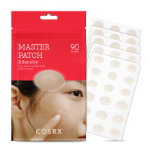 COSRX Master Patch Intensive 90 Patches Oval-Shaped Hydrocolloid Pimple Patch with Tea Tree Oil Quick & Easy Blemish Zit Spot Treatment Sali