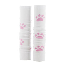 The Med Sleeve White With Pink Dog Paw
