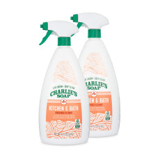 Charlie's Soap - Kitchen and Bath Household Cleaner Non-Toxic Multi-Surface Use (2 Pack)
