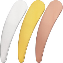 Pndeyo 3pcs Mini Metalen Make-up Spatula, Herbruikbare Cosmetische Lepels voor Crème