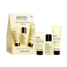 philosophy purity made simple cleanse  purify  hydrate mini set