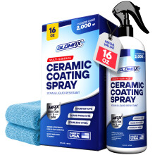 GLOMAX Thuis Keramische Coating Spray Kit (16 oz) - Glans, Afsluiten & Beschermen van Roestvrij Staal, Glas, Keuken & Bad