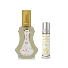 Al-Rehab Soft 2-teiliges Set fr Frauen (1,18 Unzen Eau de Parfum Spray + 0,20 Unzen konzentrierter Parfmroller)