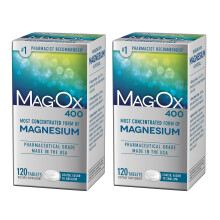 Mag-Ox 400 Magnesiumprparat, Magnesiumoxid in pharmazeutischer Qualitt, die konzentrierteste Form von Magnesium, 483 mg, 240 Tabletten (2 Packu