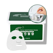 THESAEM Cica Beruhigende Maske 30 Stck Tglich beruhigende Gesichtsmaskenschicht Centella Asiatica-Hyaluronsure und Panthenol Feuchtigkeitssp