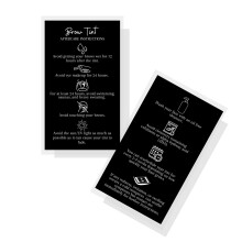 Boutique Marketing LLC | 50er Pack | Physische 2 x 3,5 Zoll Visitenkarten | Schwarz mit Icon Design