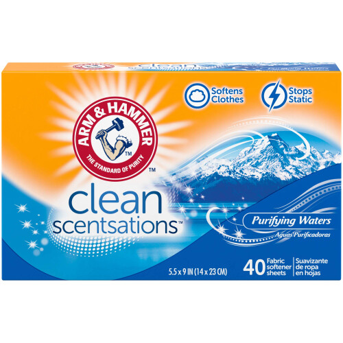 ARM & HAMMER Skyllemiddelark 40 ark Purifying Waters