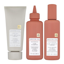 Kristin Ess Bouncy Curls Curly Hair Care Set - Hydraterende Shampoo Hydraterende Leave In Conditioner Ultra Light Curl Defining Cream voor Anti F
