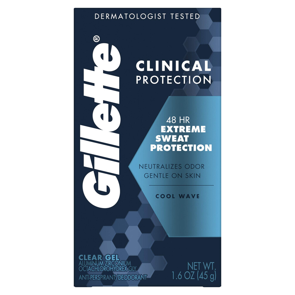 Gillette Clinical Clear Gel Cool Wave Anti-Perspirant/Deodorant 1.6 oz-image-OPC-PHXSWKV-NEW
