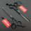 6.0 Inches Professional hair cutting thinning scissors set with razor (Black) 2