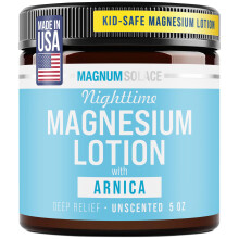 Loo noturna de magnsio para crianas - com arnica - alvio calmante e relaxamento Magnsio altamente concentrado para msculos - aplique nas p