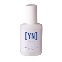 Young Nails Brush On Quick Dry Nail Glue - Strong Adhesive for Press Ons Artificial Nail Tips Best Nail Bond for Fast Application Easy Fake Na